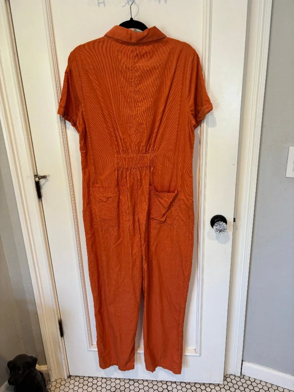 Lucy & Yak Orange Corduroy Jumpsuit (14) - Picture 7 of 8
